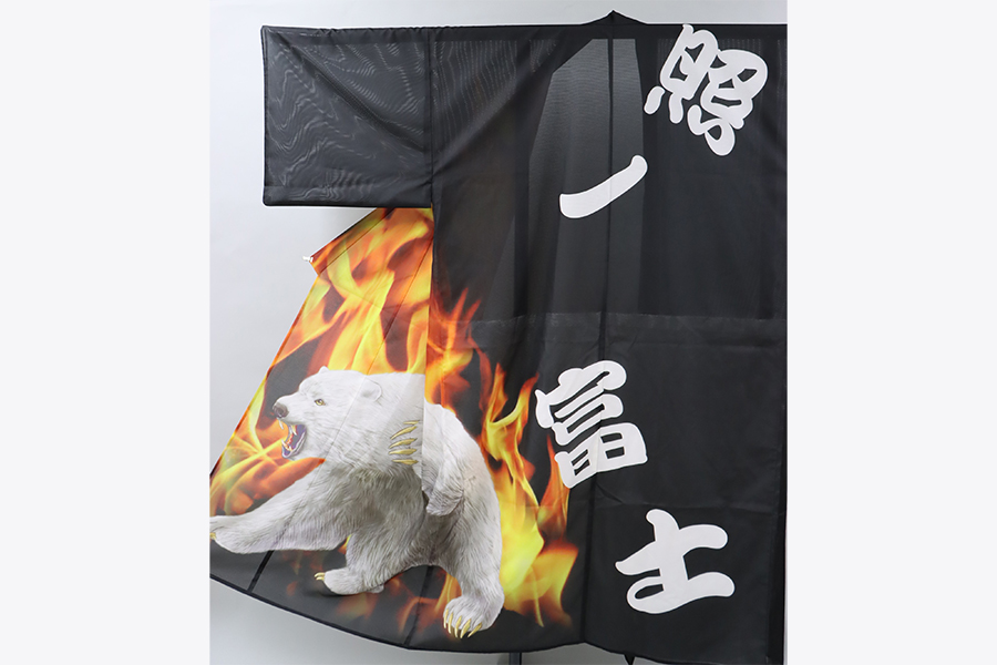 染め抜きの着物